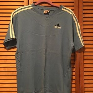 Vintage Adidas baby blue t-shirt